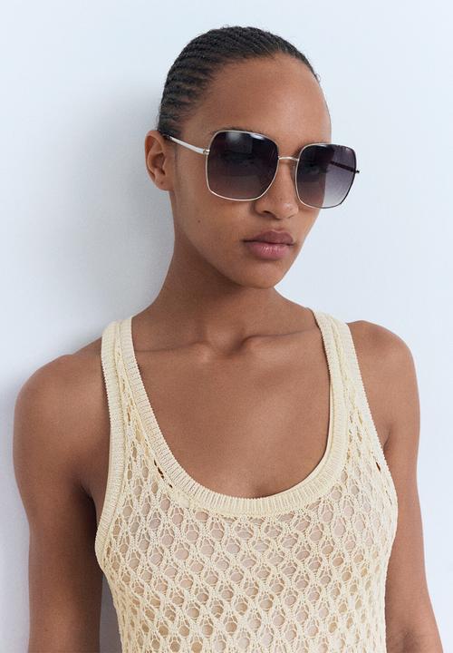 MANGO - Dress Juancho - Light Beige