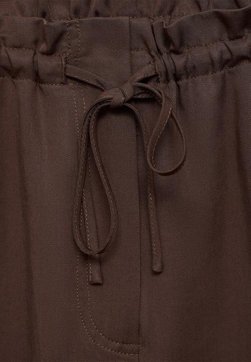 MANGO - Trousers Cel - Dark Brown