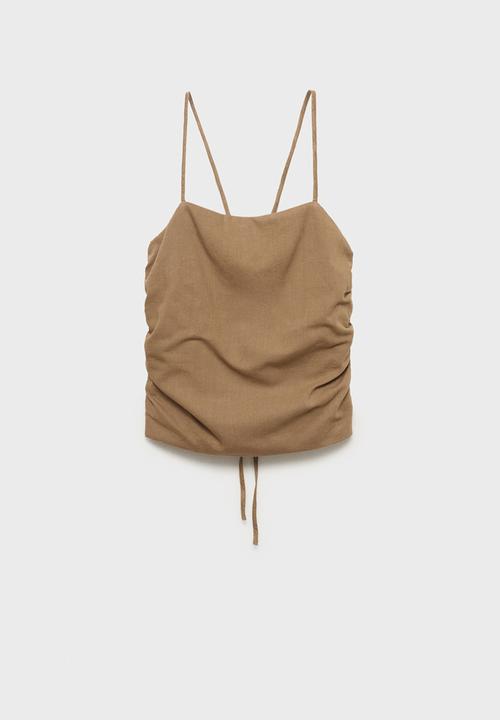 MANGO - Top James - Light/Pastel Brown