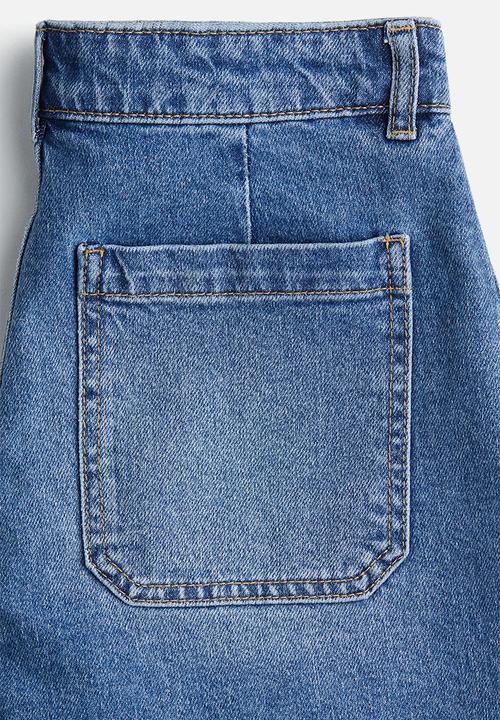H&M - Denim shorts - denim  blue