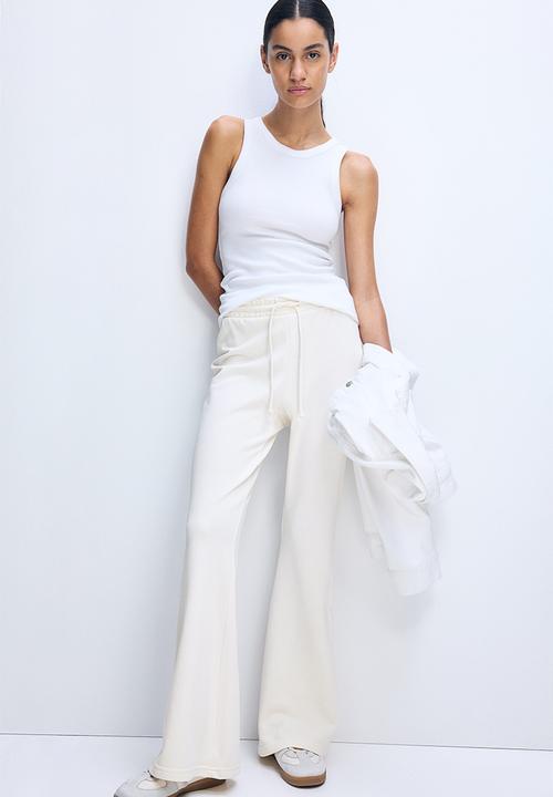 H&M - Flared joggers - cream