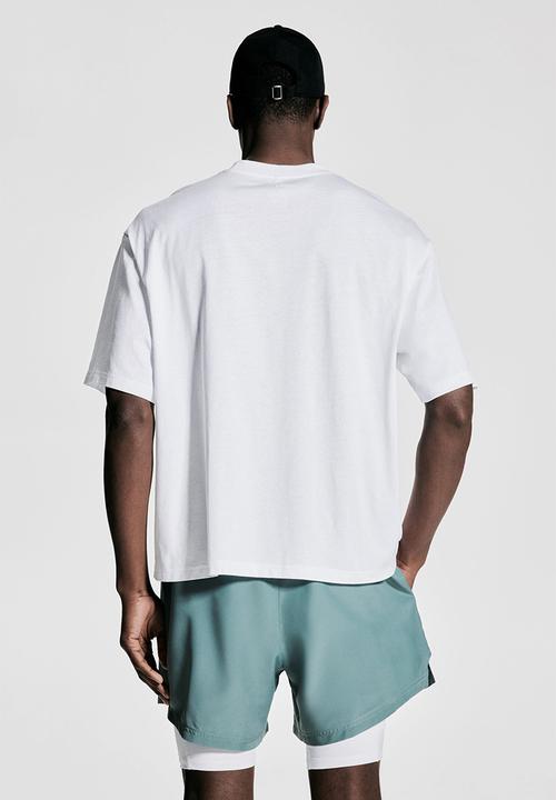 H&M - Boxy-style sports t-shirt with drymove™ - white training team