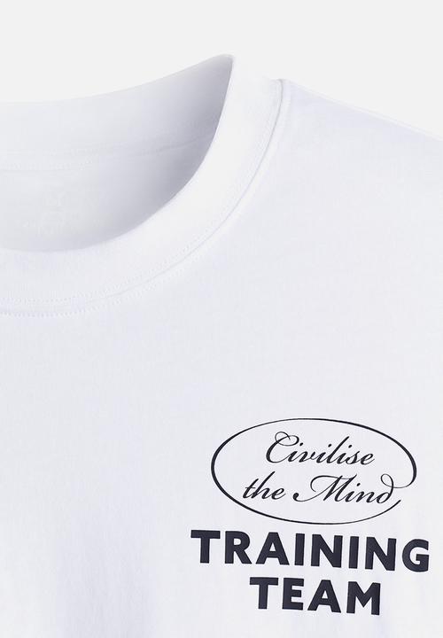 H&M - Boxy-style sports t-shirt with drymove™ - white training team