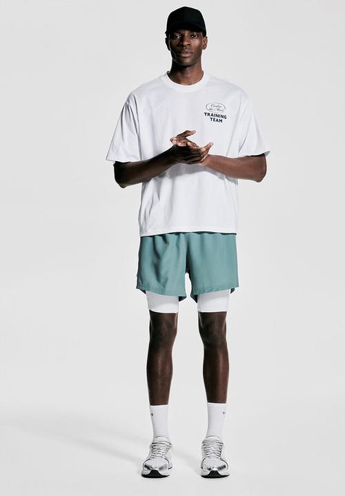 H&M - Boxy-style sports t-shirt with drymove™ - white training team