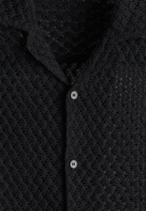 H&M - Loose fit resort shirt - black
