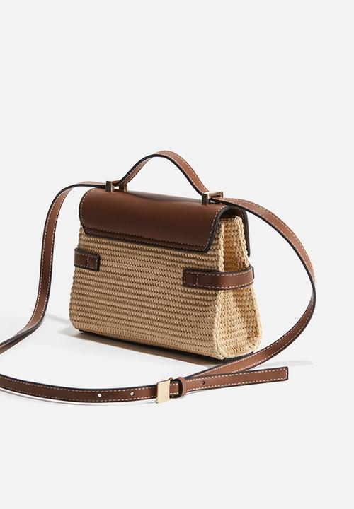 H&M - Crossbody bag - light beige & brown