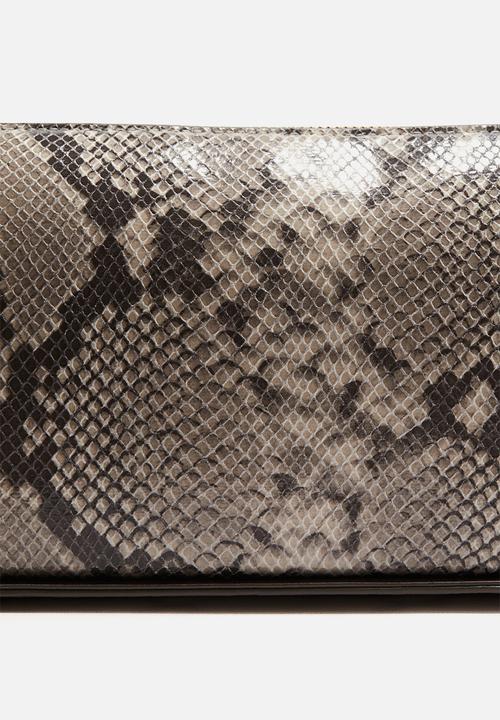 H&M - Shoulder bag - greige snakeskin-patterned