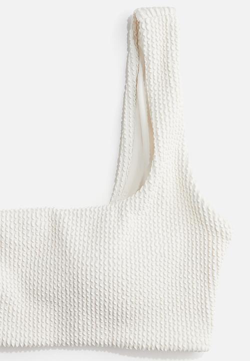 H&M - Padded bikini top - white