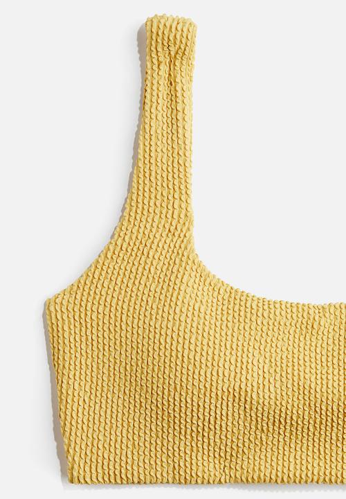 H&M - Padded bikini top - yellow