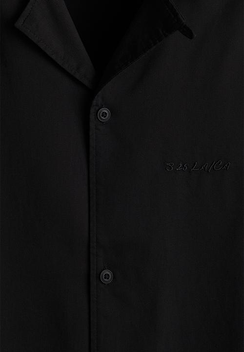 H&M - Loose fit resort shirt - black