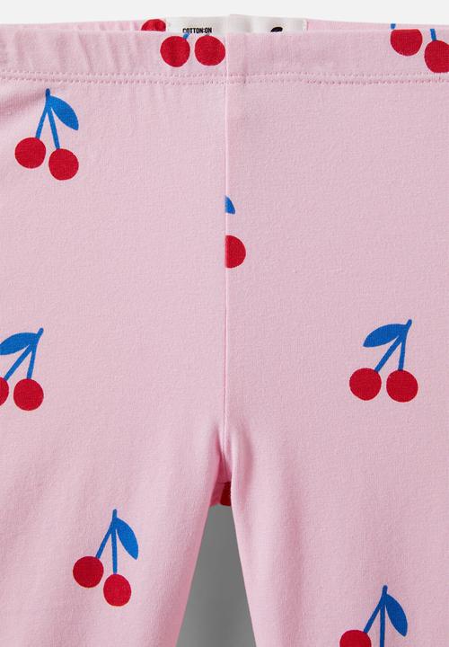 Cotton On - Huggie tights - fairy pink/cherries