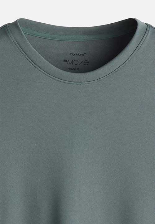 H&M - Regular fit sports top with drymove™ - turquoise 