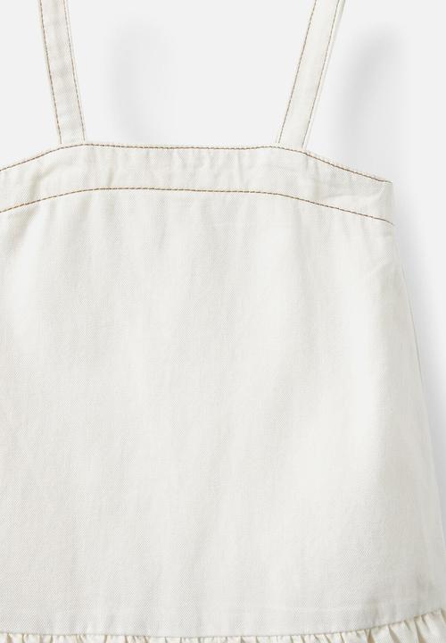 Cotton On - Denim bubble dress - hayman ecru