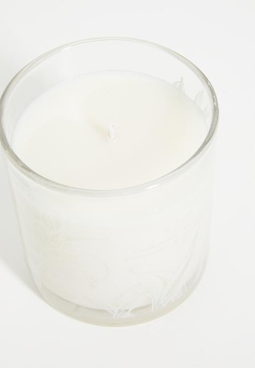Amanda Jayne - Eden glass collection candle - white