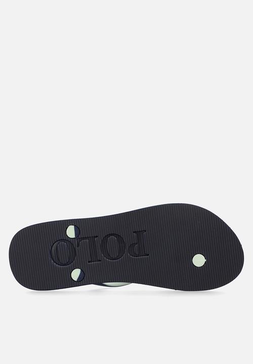 POLO - Monogram flip flop - navy