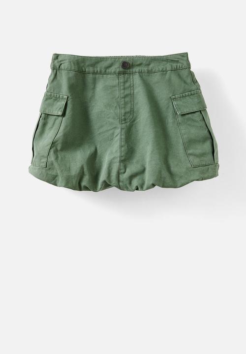 Cotton On - Kelly balloon skirt - khaki green