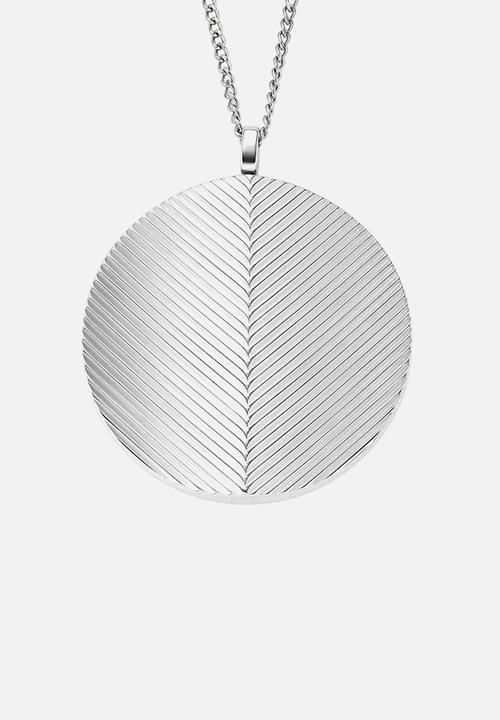 Fossil - Harlow Locket Necklace JF04737040 - Silver