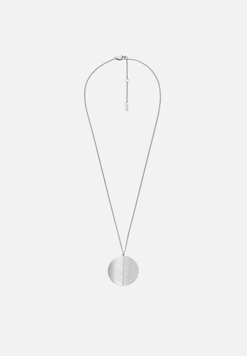 Fossil - Harlow Locket Necklace JF04737040 - Silver