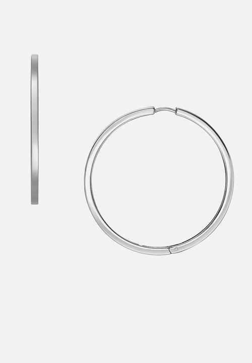 Fossil - Hoop Earrings JF04744040 - Silver