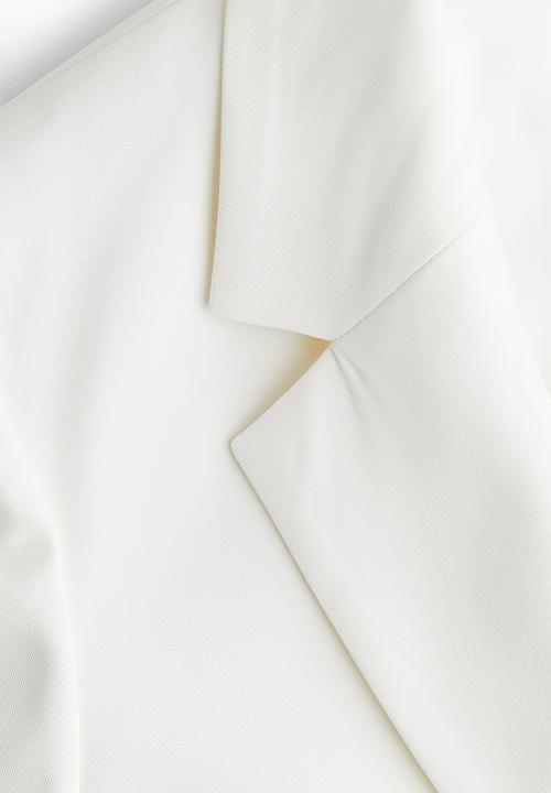 H&M - Slit-cuff blazer - white