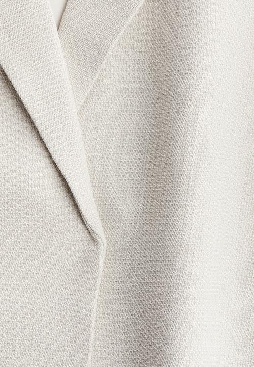 H&M - Slit-cuff blazer - light beige