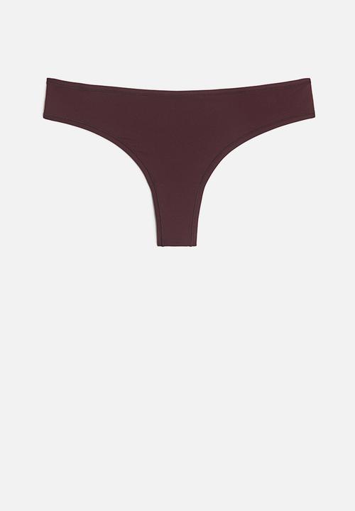 H&M - 3 pack microfibre brazilian briefs - multi