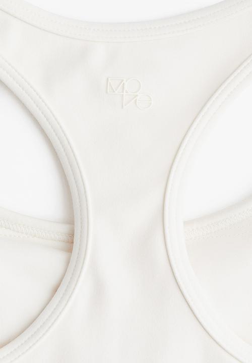 H&M - Medium support sports bra with softmove™ - white