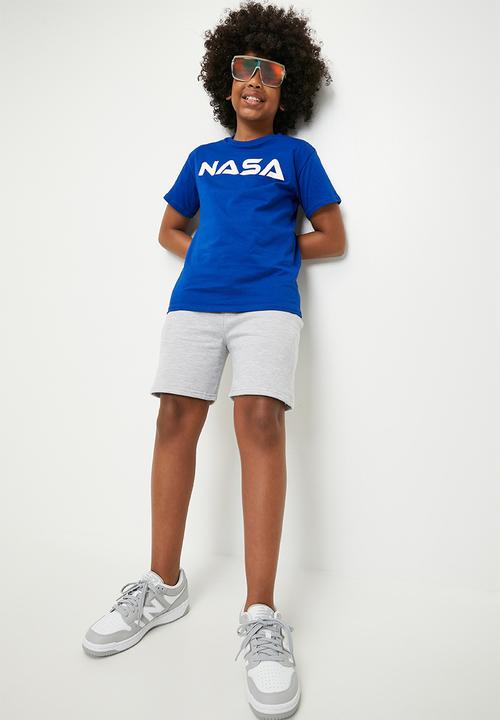 Pop Candy - 2 pack drawstring shorts - royal blue/grey