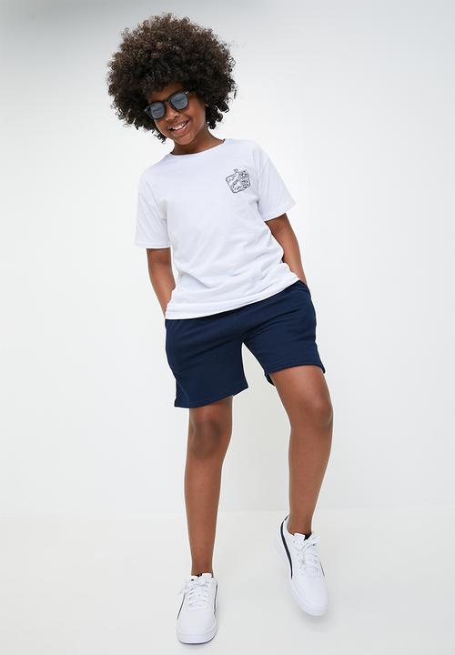Pop Candy - 2 pack drawstring shorts - sky blue/navy