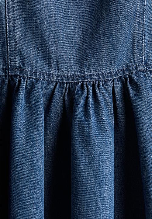 H&M - Flared-skirt denim dress - denim blue