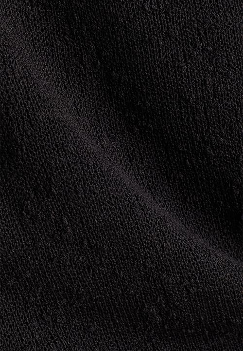 H&M - Textured-knit vest top - black