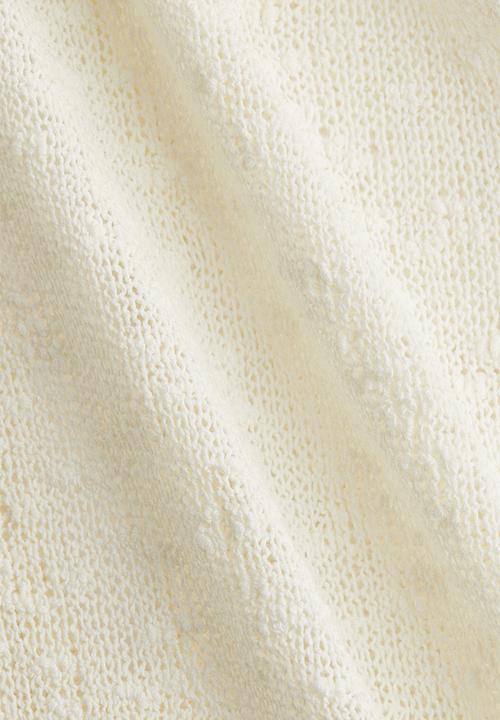 H&M - Textured-knit vest top - white