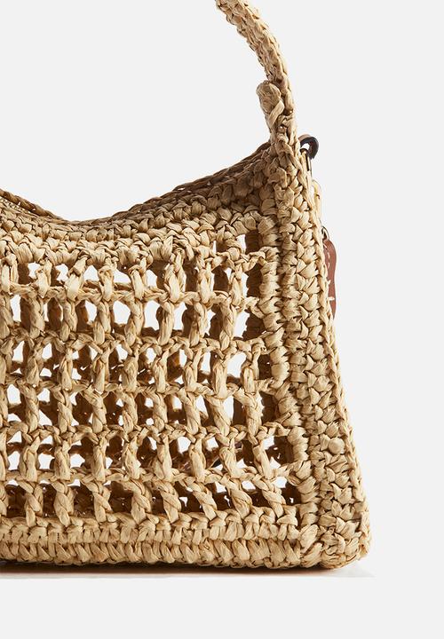 H&M - Straw crossbody bag - beige