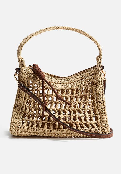 H&M - Straw crossbody bag - beige