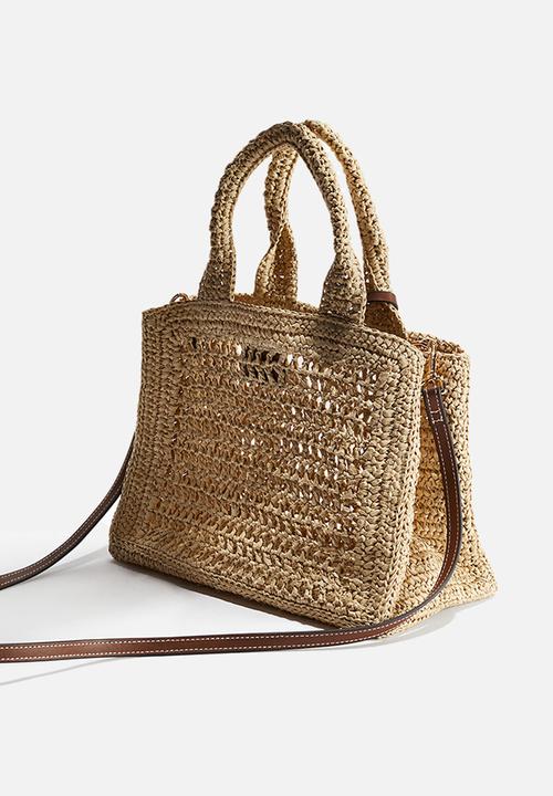 H&M - Straw crossbody bag - beige