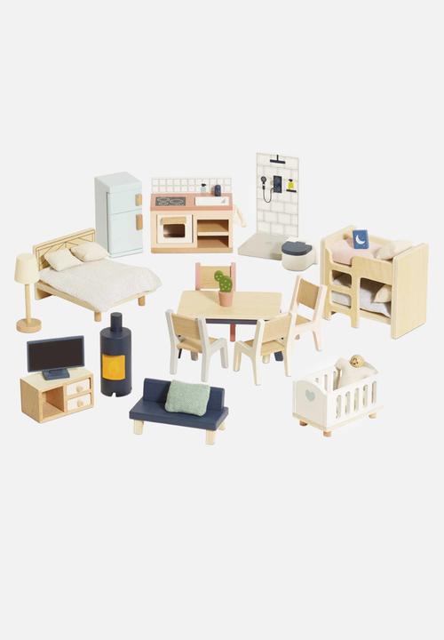 Le Toy Van - 35 Pcs Furniture Set - multi