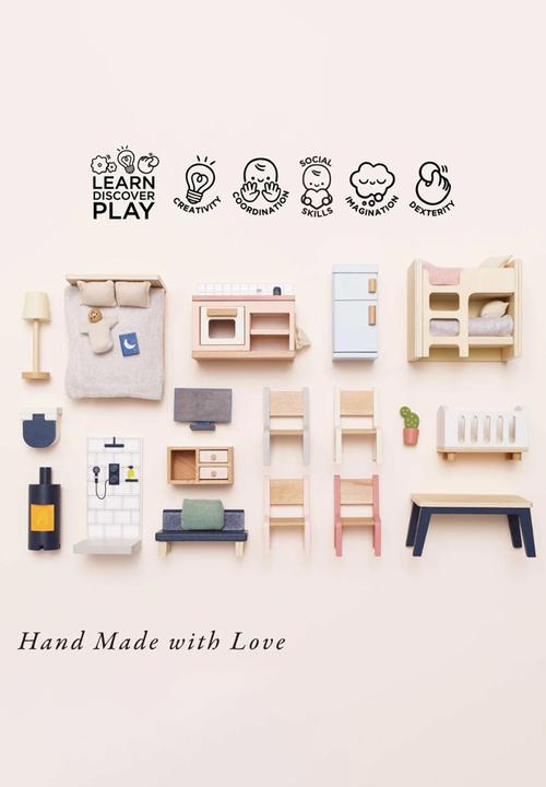 Le Toy Van - 35 Pcs Furniture Set - multi