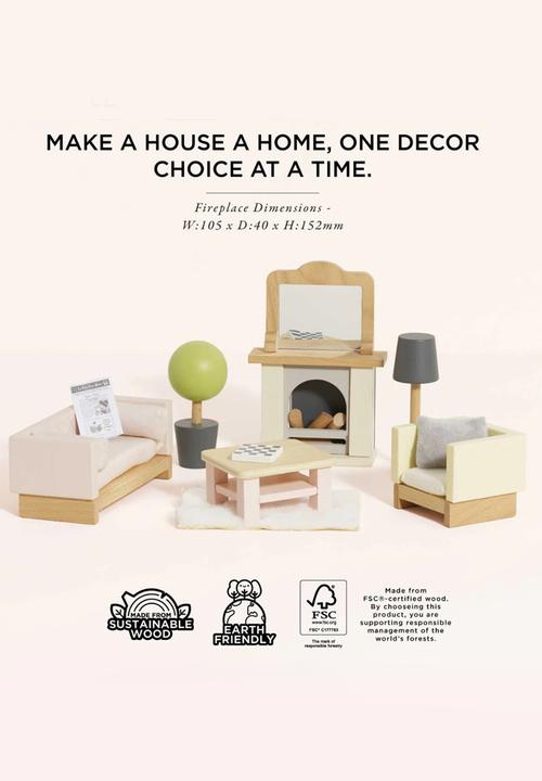 Le Toy Van - 19Pcs Living Room furniture - beige