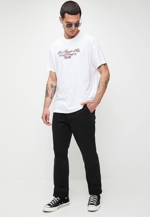 Levi’s® - Ss Relaxed Fit Tee - Ls&Co Prep Script White Plus Graphic