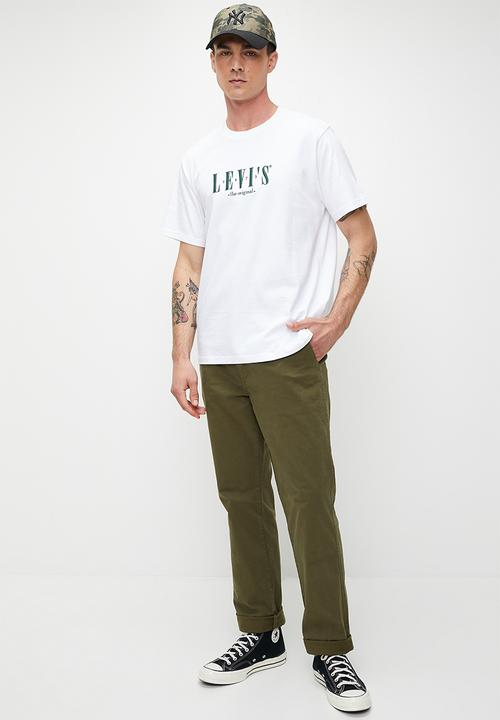 Levi’s® - Ss Relaxed Fit Tee - Serif Logo White+ Graphic