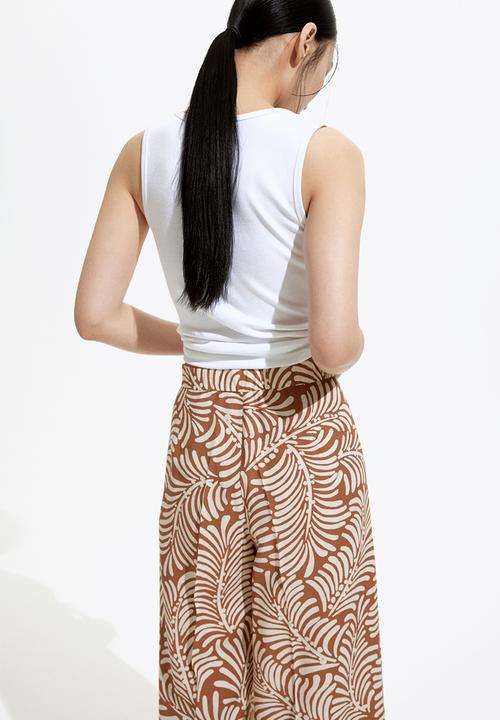 H&M - Wide trousers - brown patterned