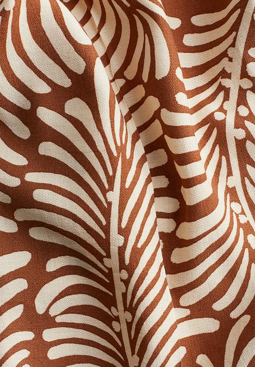 H&M - Wide trousers - brown patterned
