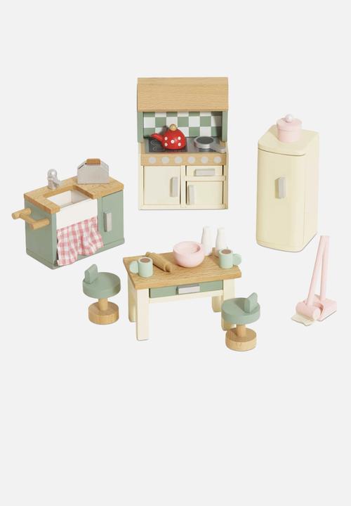 Le Toy Van - 20 Pcs  Kitchen Furniture - sage /beige