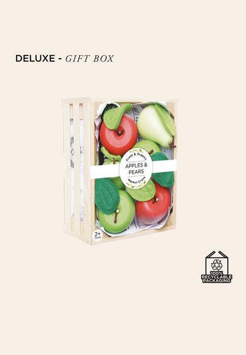 Le Toy Van - 8Pcs Orchard Fruits  Crate - multi