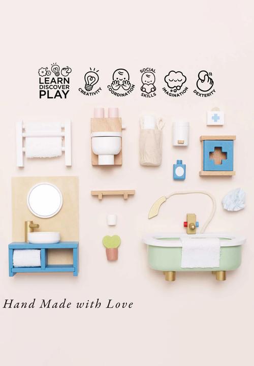 Le Toy Van - 19 Pc bathroom furniture - multi
