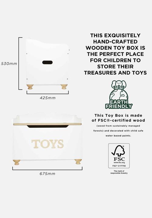 Le Toy Van - Classic Wooden Toy Chest - multi