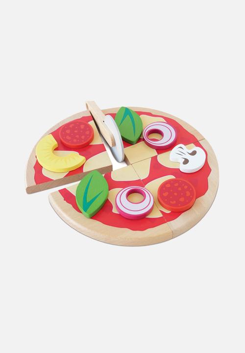 Le Toy Van - 13Pcs Pizza & Toppings with Slice Cutter - multi
