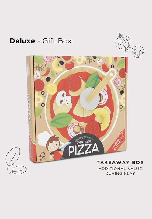 Le Toy Van - 13Pcs Pizza & Toppings with Slice Cutter - multi
