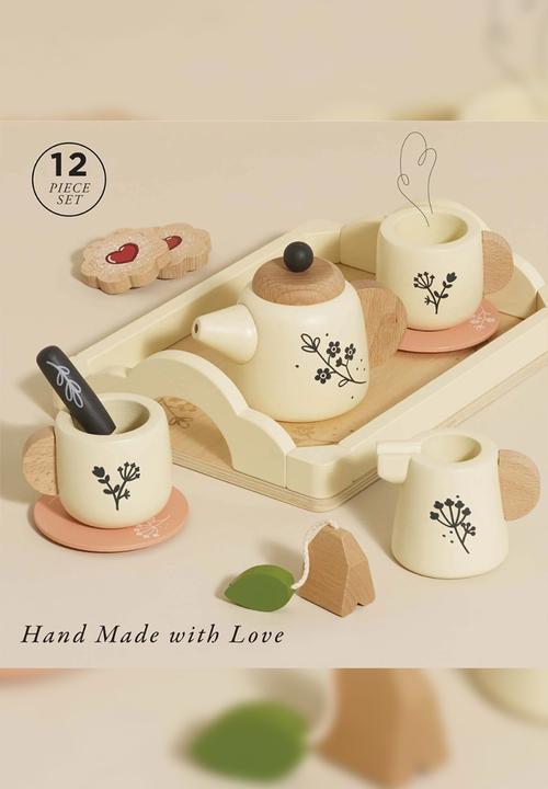 Le Toy Van - 12Pcs Tea Set & Tray - multi