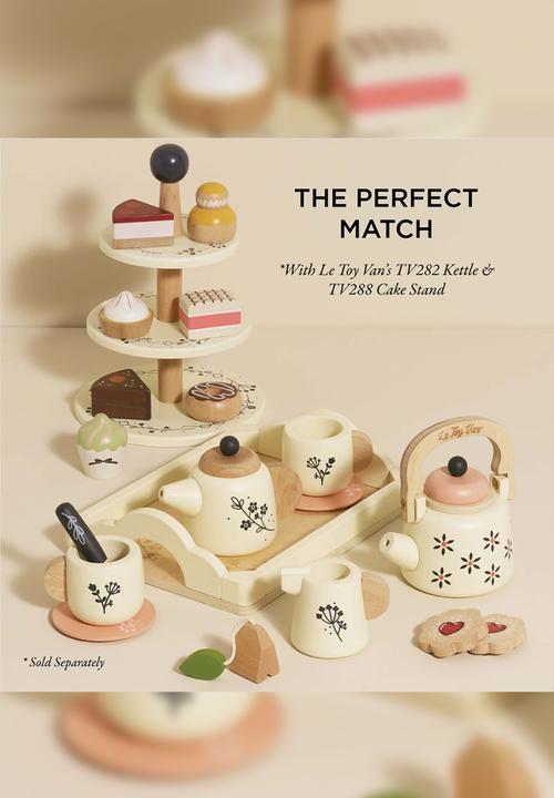 Le Toy Van - 12Pcs Tea Set & Tray - multi